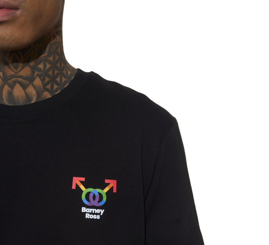 CAMISETA BR BLACK RAINBOW (Camiseta Negra de Algodón Orgánico – Estilo y Actitud)