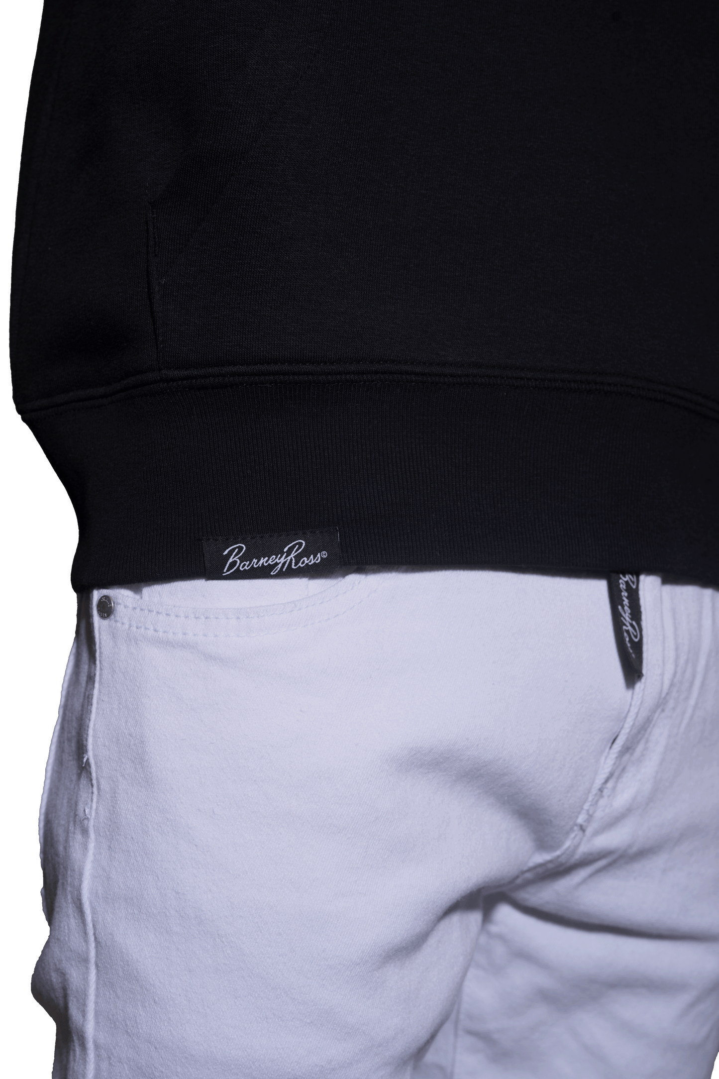 SUDADERA CON CAPUCHA BR BLACK (Sudadera con Capucha de Lujo en Algodón Orgánico y Poliéster Reciclado)