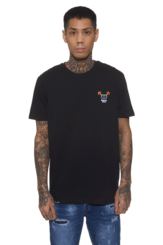 CAMISETA BR BLACK RAINBOW (Camiseta Negra de Algodón Orgánico – Estilo y Actitud)