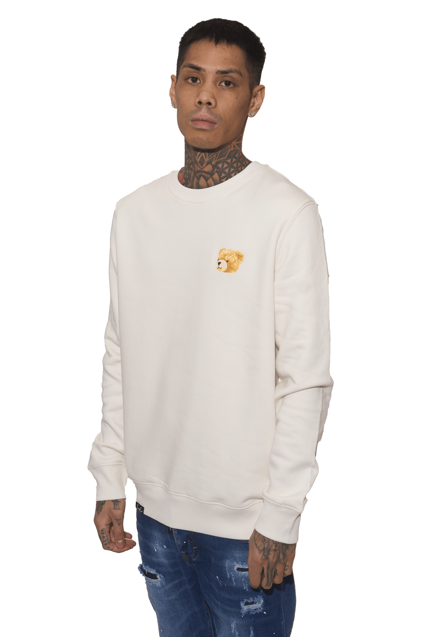 SUDADERA BR IVORI COFFE (Sudadera de Corte Regular en Algodón Orgánico y Poliéster Reciclado – 350 g/m²)