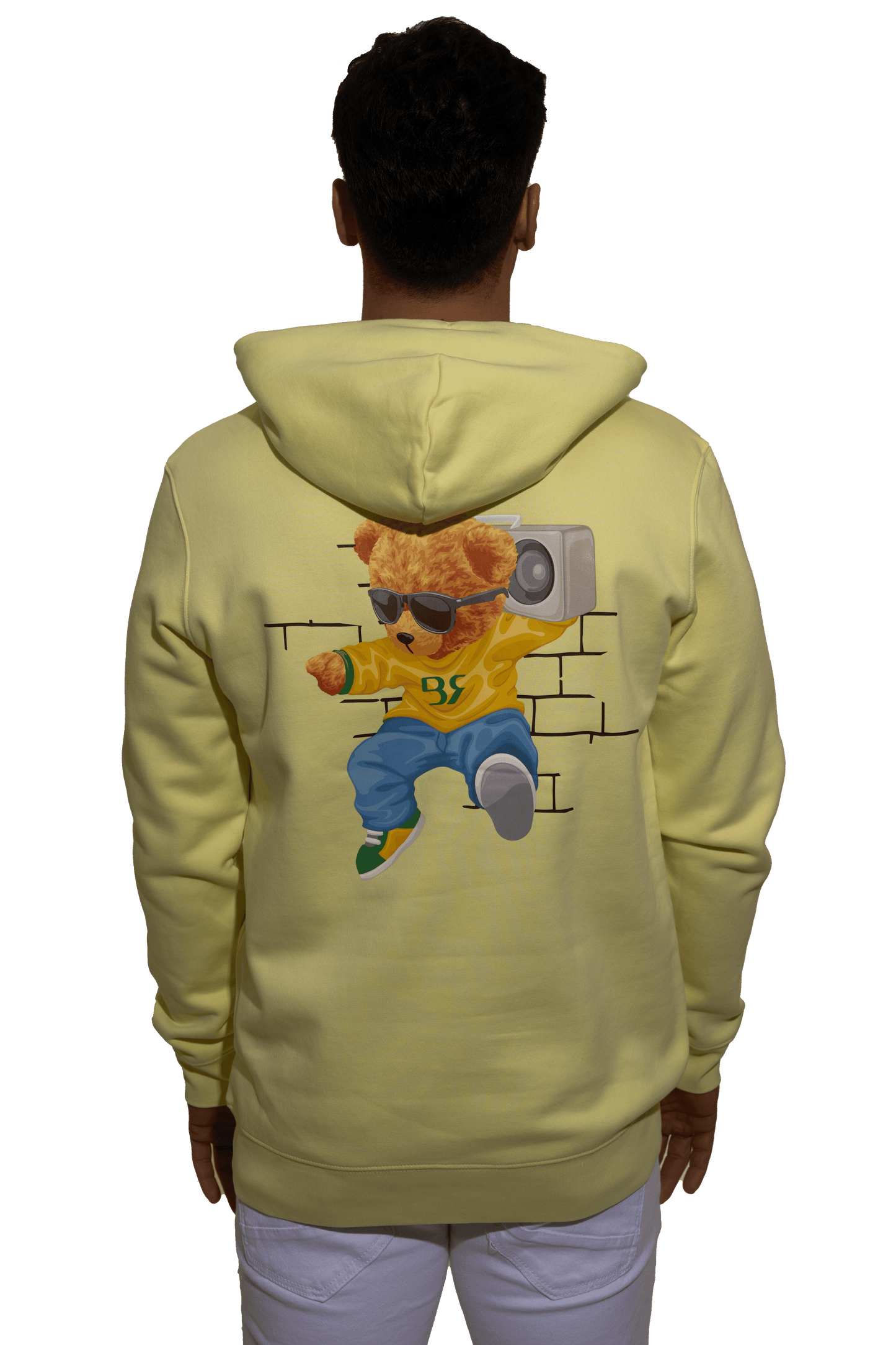 SUDADERA CON CAPUCHA BR BEAR LEMON (Sudadera con Capucha – Diseño Contemporáneo, Esencia Premium)