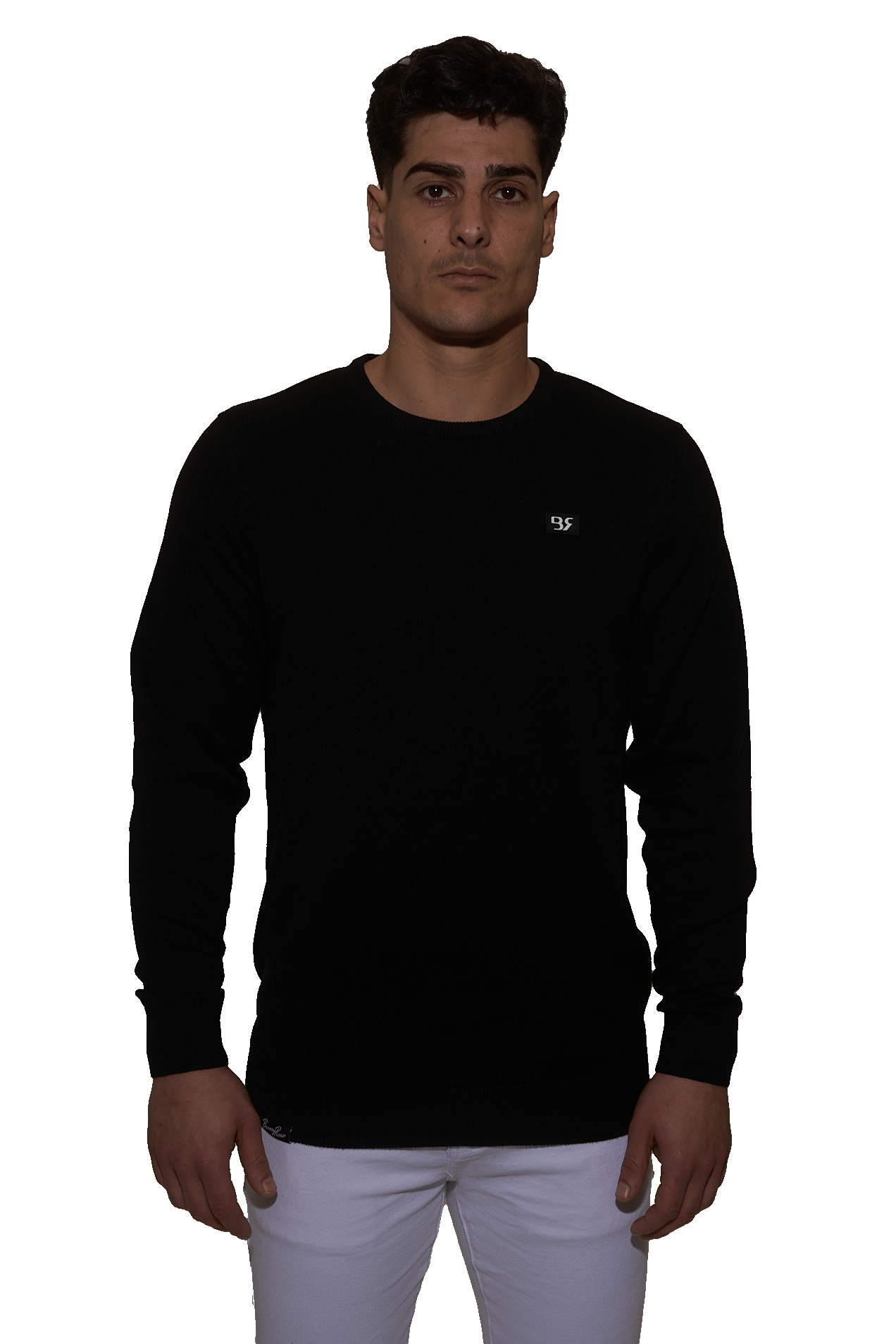 JERSEY BR BLACK (Jersey Negro Elegante – Estilo y Sostenibilidad para el Hombre Moderno)