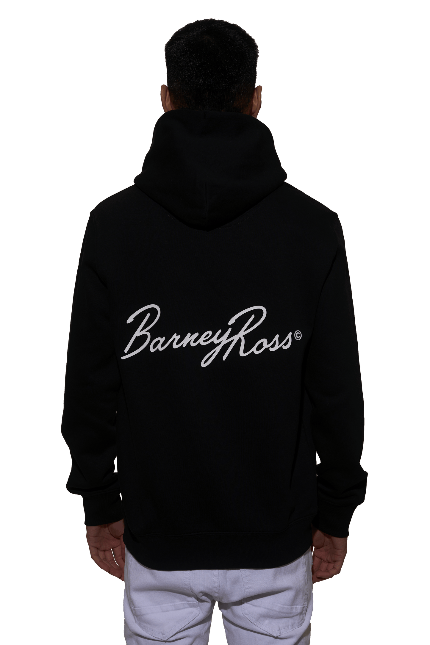 SUDADERA CON CAPUCHA BR BLACK (Sudadera con Capucha de Lujo en Algodón Orgánico y Poliéster Reciclado)