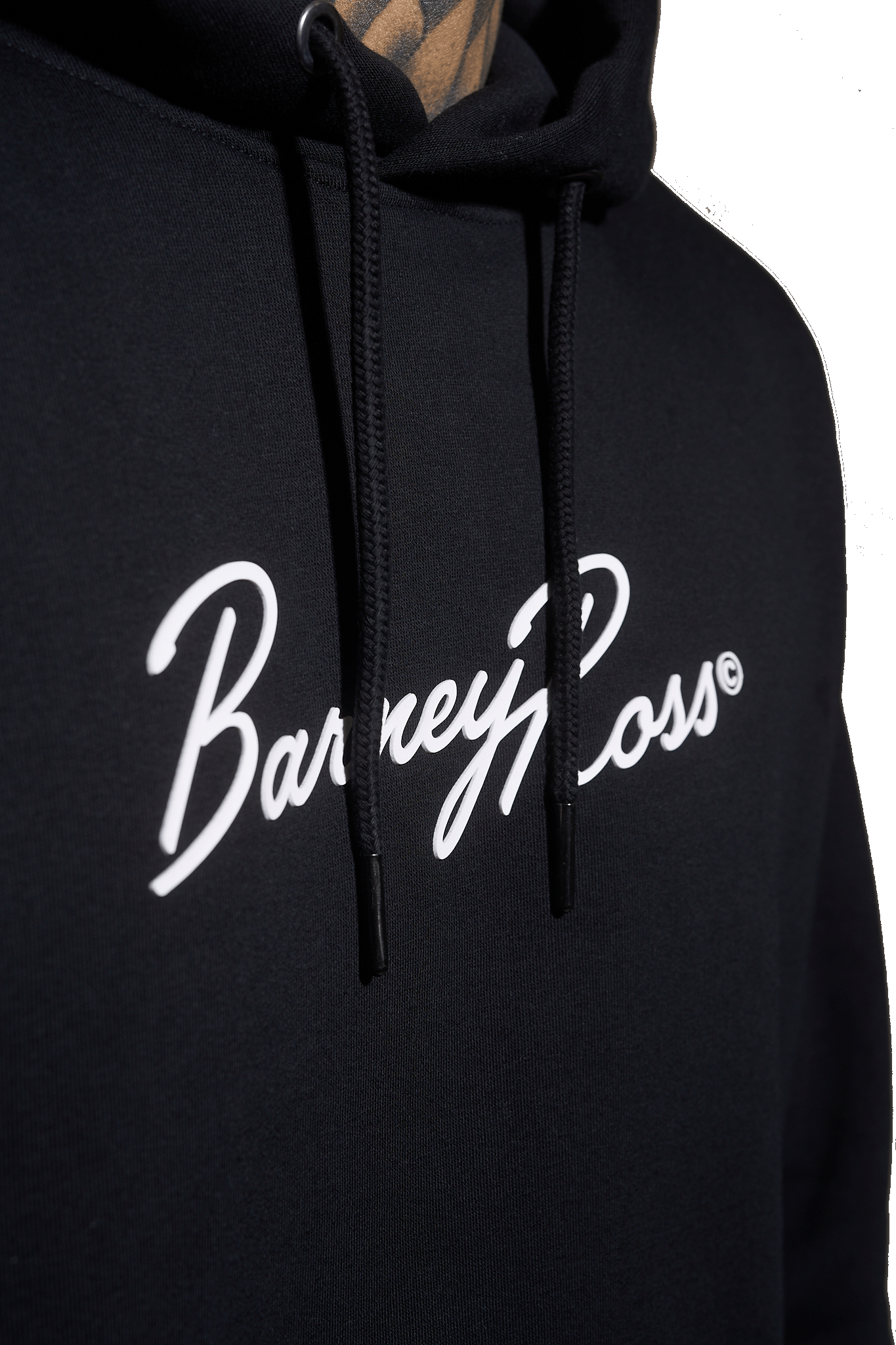 SUDADERA CON CAPUCHA BR BLACK (Sudadera con Capucha de Lujo en Algodón Orgánico y Poliéster Reciclado)