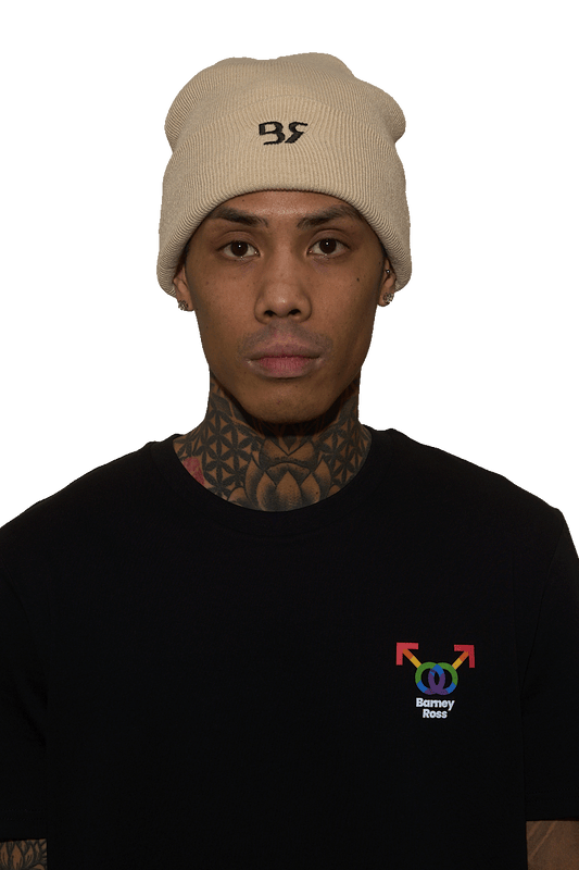 GORRO BR BEIGE LOGO (GORR0 LANA)