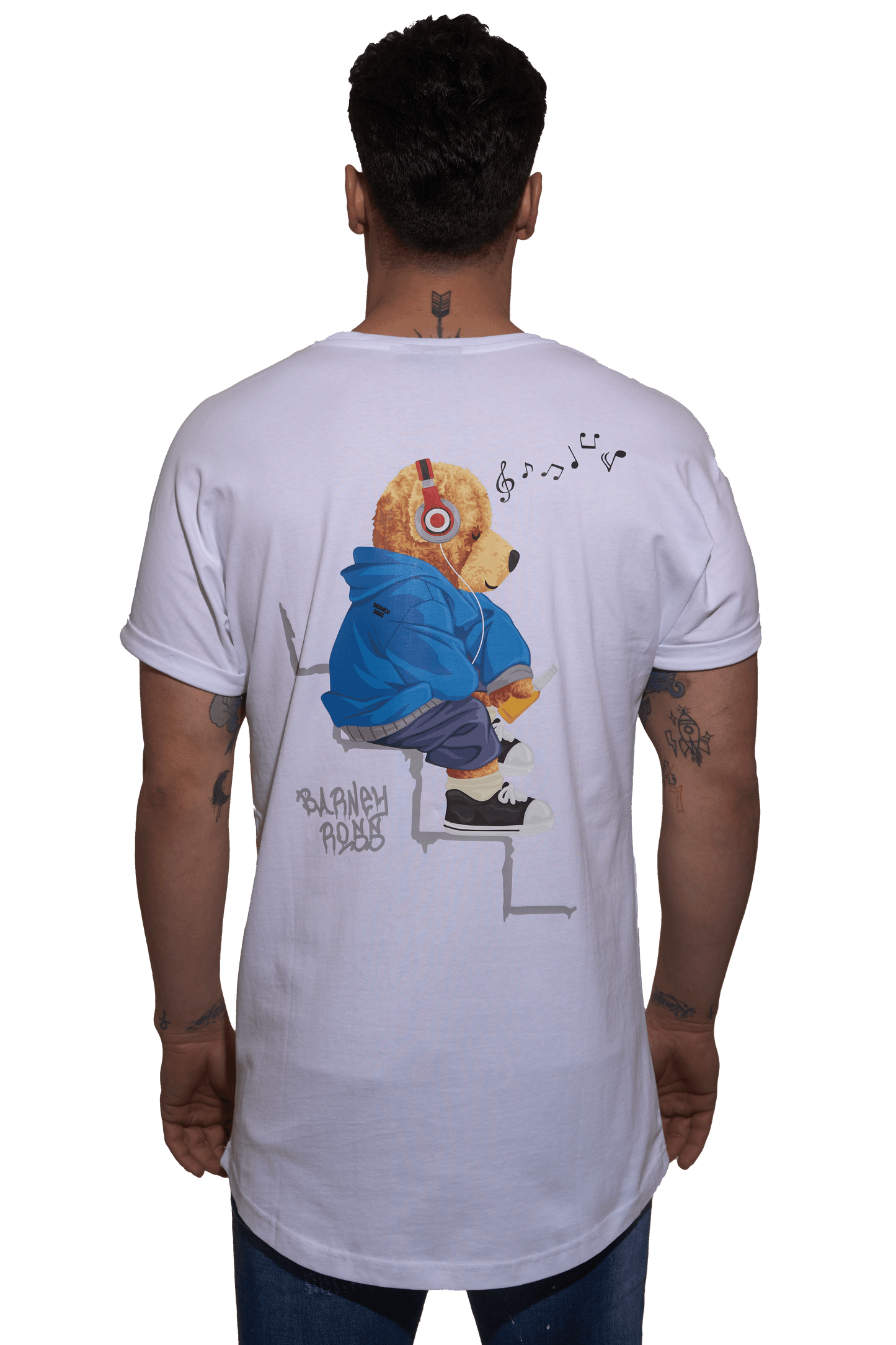 CAMISETA BR WHITE URBAN MUSIC (Camiseta Urban - Diseño Minimalista con Carácter
