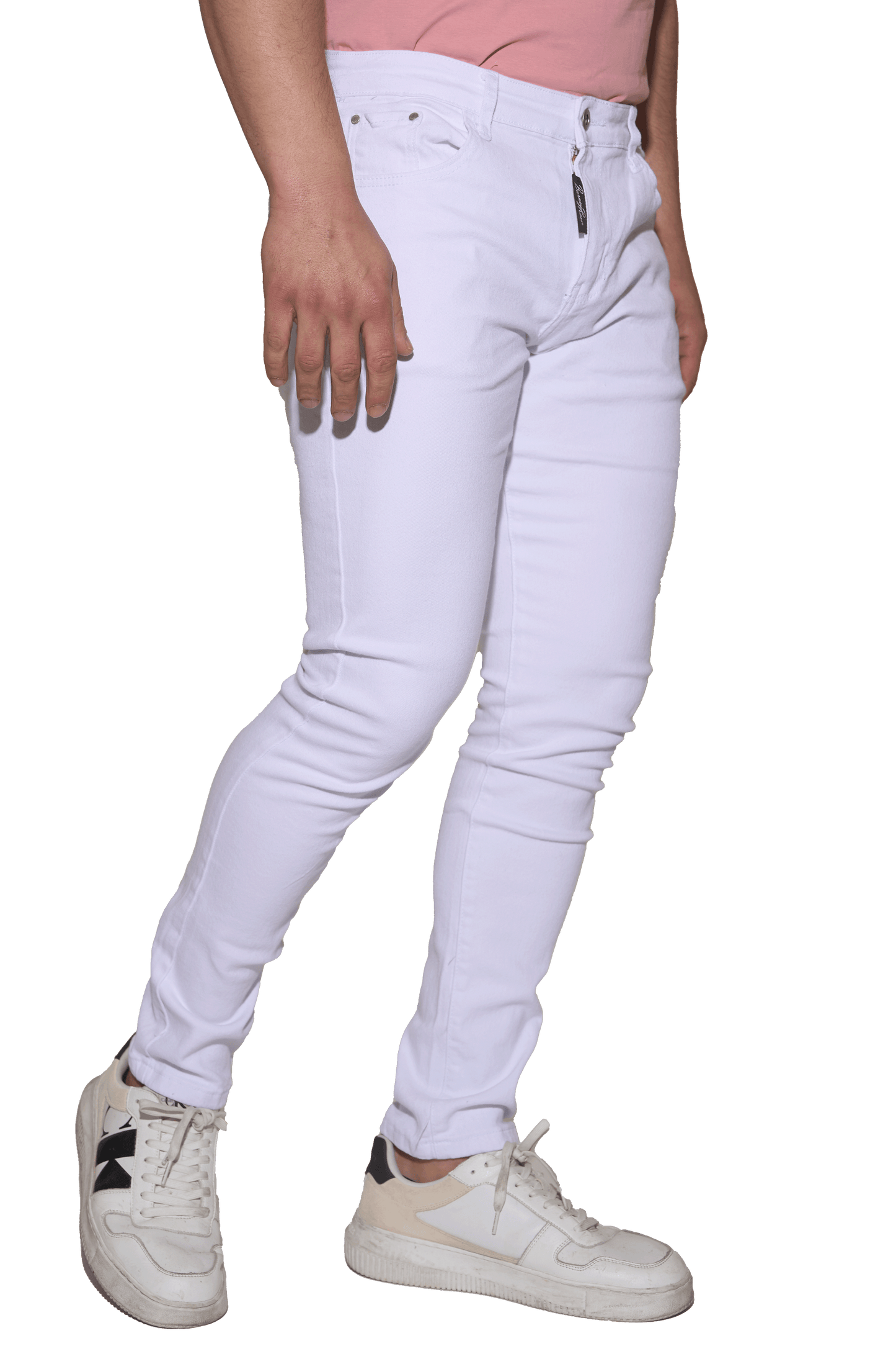 -PANTALÓN VAQUERO BR WHITE (Pantalón Vaquero Blanco Skinny para Hombre)